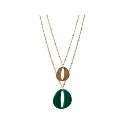 Oliver Bonas Galia Resin & Metal Double Row Necklace 7 Oliver Bonas Galia Resin & Metal Double Row Necklace -Default Template 2 unnamed file 1008