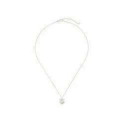 Oliver Bonas Almeta Pearl & Sterling Silver Tone Necklace -Default Template 2 unnamed file 1029