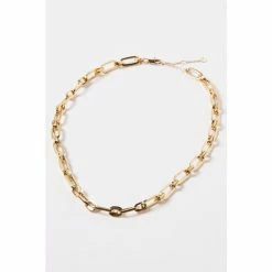 Oliver Bonas Gold Tone Merilee Links Chain Necklace