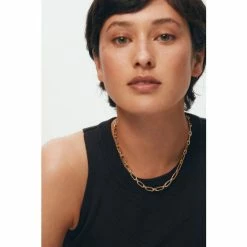 Oliver Bonas Gold Tone Merilee Links Chain Necklace -Default Template 2 unnamed file 1034