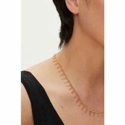 Oliver Bonas Gold Coloured Margot Leaf Motif Chain Necklace -Default Template 2 unnamed file 1042