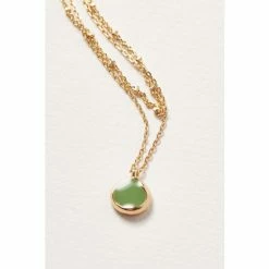 Oliver Bonas Emir Round Gold Coloured Enamel Drop Double Row Necklace -Default Template 2 unnamed file 1061