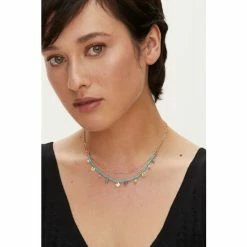 Oliver Bonas Natural Layered Chain Necklace -Default Template 2 unnamed file 1070