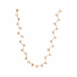 Oliver Bonas Orange Fleur Flower Link Collar Necklace