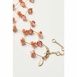 Oliver Bonas Orange Fleur Flower Link Collar Necklace -Default Template 2 unnamed file 1076