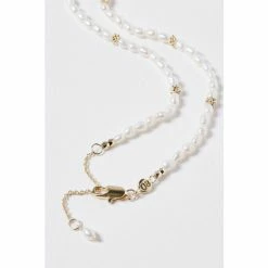 Oliver Bonas Edith Gold Coloured Pearl And Bead Necklace -Default Template 2 unnamed file 1082