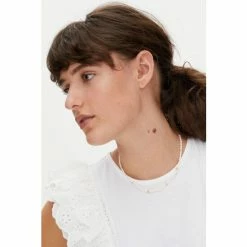 Oliver Bonas Edith Gold Coloured Pearl And Bead Necklace -Default Template 2 unnamed file 1083