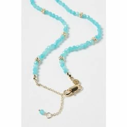 Oliver Bonas Blue Jovie Beaded Nugget Amazonite Gold Plated Necklace -Default Template 2 unnamed file 1089