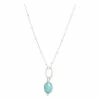 Oliver Bonas Blue Lucia Sterling Silver Loop And Oval Amazonite Drop Necklace -Default Template 2 unnamed file 1092