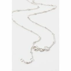 Oliver Bonas Blue Lucia Sterling Silver Loop And Oval Amazonite Drop Necklace -Default Template 2 unnamed file 1095