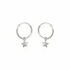 Oliver Bonas Sterling Silver Nova Star Drop Hoop Earrings -Default Template 2 unnamed file 112