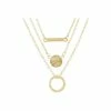 Oliver Bonas Savannah Triple Row Shapes Gold Plated Brass Layered Necklace -Default Template 2 unnamed file 1124