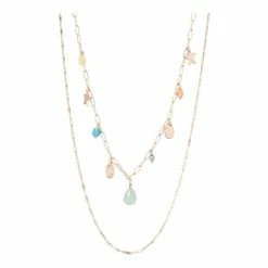 Oliver Bonas Natural Layered Necklace
