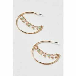 Oliver Bonas Gold Tone Serena Hoop Earrings