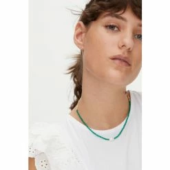 Oliver Bonas Green Geila Beaded Jade Gold Plated Necklace -Default Template 2 unnamed file 1142