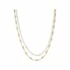 Oliver Bonas Natural Bondi Pearl Chain Double Row Chain Necklace -Default Template 2 unnamed file 1155