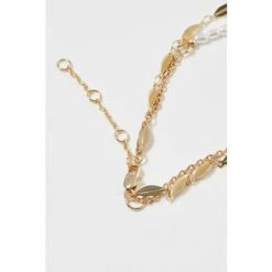 Oliver Bonas Natural Bondi Pearl Chain Double Row Chain Necklace -Default Template 2 unnamed file 1159