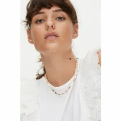 Oliver Bonas Natural Bondi Pearl Chain Double Row Chain Necklace -Default Template 2 unnamed file 1160