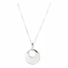 Oliver Bonas Silver Tone Francesca Mother Of Pearl Curve Disc Drop Pendant Necklace -Default Template 2 unnamed file 1163
