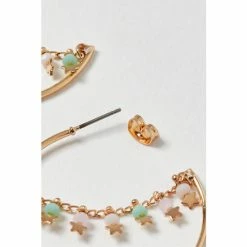 Oliver Bonas Gold Tone Serena Hoop Earrings -Default Template 2 unnamed file 117