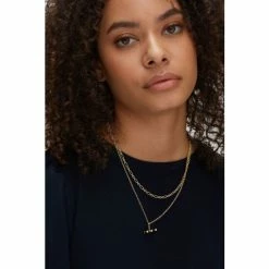 Oliver Bonas Womens Gold Plated Brass Iustus Double Row T Bar Bamboo Pendant Necklace -Default Template 2 unnamed file 1184