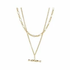 Oliver Bonas Womens Gold Plated Brass Iustus Double Row T Bar Bamboo Pendant Necklace -Default Template 2 unnamed file 1186