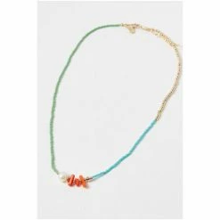 Oliver Bonas Natural Nara Seed Bead Pearl And Stone Chips Necklace -Default Template 2 unnamed file 1194