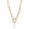 Oliver Bonas Natural Kali Faux Pearl Drop Chunky Chain Necklace -Default Template 2 unnamed file 1195