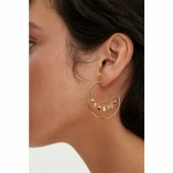 Oliver Bonas Gold Tone Serena Hoop Earrings -Default Template 2 unnamed file 120