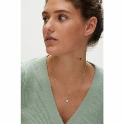 Oliver Bonas Silver Tone Luminita Mother Of Pearl Inlay Heart Mini Pendant Necklace -Default Template 2 unnamed file 1210