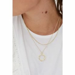 Oliver Bonas Gold Plated Layered Necklace -Default Template 2 unnamed file 1218