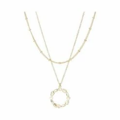 Oliver Bonas Gold Plated Layered Necklace -Default Template 2 unnamed file 1219