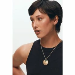 Oliver Bonas Natural Blythe Engraved Organic Shape And Set In Stone Pendant Necklace 6 Oliver Bonas Natural Blythe Engraved Organic Shape And Set In Stone Pendant Necklace -Default Template 2 unnamed file 1242