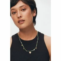 Oliver Bonas Natural Lettie Marble Beads And Heart Charm Pendant Necklace -Default Template 2 unnamed file 1250