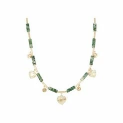 Oliver Bonas Natural Lettie Marble Beads And Heart Charm Pendant Necklace -Default Template 2 unnamed file 1251