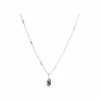 Oliver Bonas Natural Blythe Pebble Charm Paua Shell Silver Coloured Pendant Necklace -Default Template 2 unnamed file 1262