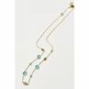 Oliver Bonas Green Treasure Flower Leaf And Stone Detail Collar Necklace -Default Template 2 unnamed file 1281