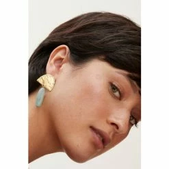 Oliver Bonas Blue Ezra Stone Stud Earrings -Default Template 2 unnamed file 131