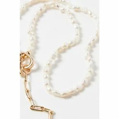 Oliver Bonas Natural Cyrene Pearl & Chain Pendant Necklace -Default Template 2 unnamed file 1331