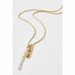 Oliver Bonas Natural Vera Pearl & Golden Nugget Chain Necklace -Default Template 2 unnamed file 1336