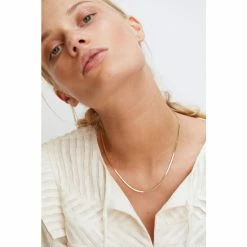Oliver Bonas Zale Skinny Gold Plated Snake Chain Necklace -Default Template 2 unnamed file 1343