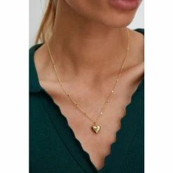 Oliver Bonas Oceania Heart Charm Gold Plated Chain Necklace -Default Template 2 unnamed file 1349