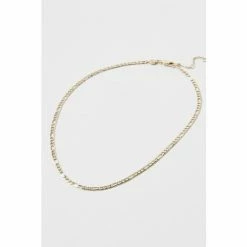 Oliver Bonas White Oak Figaro Chain Necklace