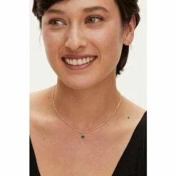 Oliver Bonas Alula Round Onyx Drop Gold Plated Necklace -Default Template 2 unnamed file 1369