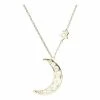 Oliver Bonas Equinox Moon & Star Pendant Necklace