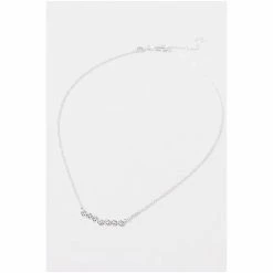 Oliver Bonas Silver Cordelia Multi Flower Casting Silver Bar Necklace -Default Template 2 unnamed file 1399