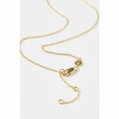 Oliver Bonas Blue Varuna Stone Heart Charm Gold Plated Chain Necklace -Default Template 2 unnamed file 1403