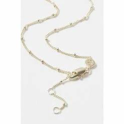 Oliver Bonas Alula Round Labradorite Drop Gold Plated Pendant Necklace -Default Template 2 unnamed file 1420