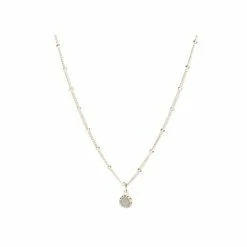 Oliver Bonas Alula Round Labradorite Drop Gold Plated Pendant Necklace -Default Template 2 unnamed file 1421