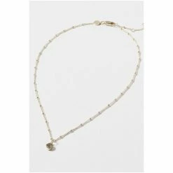 Oliver Bonas Alula Round Labradorite Drop Gold Plated Pendant Necklace -Default Template 2 unnamed file 1422